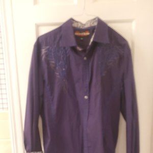 Men's House of Lords Tribal Embroidered & Rhinestone Shirt   2xl